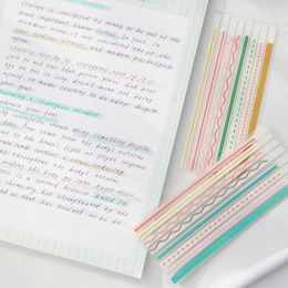 Sheets Page Markers Sticky Index Tabs Highlighter Strips Memo Pad Note Transparent Long Flags Kawaii Stationery
