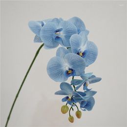 Decorative Flowers High-end Artificial Feel Phalaenopsis Real Touch Home Room Decor Wedding Flower Arrangement Landscaping Fake