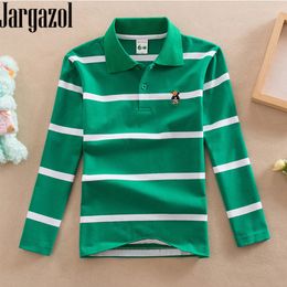 Kids Shirts Jargazol boys polo shirts long sleeve shirt fall kids clothes size 3 to 15 years little boy costume Teenagers tops sports polos 230620