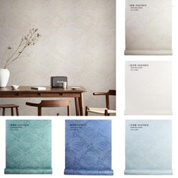 Wallpapers Non-woven Leaves Wall Paper Covering Roll Pastoral Leaf Decor Mural Abstract Wallpaper For Study Tea Room Restaurant El