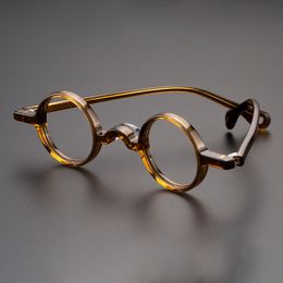 Eyeglass Frame Cubojue Small Round Reading Glasses Male Women 125 175 150 100 250 225 275 35mm Circle Eyeglasses Frames for Prescription 230621