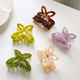 4cm Fashion New Style Mini 4CM Small Butterfly Hair Claw Clips Accessories For Women Girls Acetate Cute Sweet Hairpins Headdrees