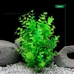 Decorations Aquarium Plant Decoration Artificial Fish Tank Plastic 15 Styles Grass Landscaping Ornament Decor Aquatic Accessories 24CM 230620