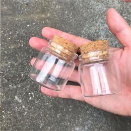 Capacity 50ml 47x50x33mm Bottles With Cork Transparent Glass Vials For Wedding Holiday Decoration Christmas Gifts 24pcshigh qualtity Vpjqo