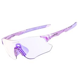 Outdoor Eyewear Kapvoe Purple Pochromic Sunglasses for Running Men Sports Glasses Blue Marathon Cycling Mountain Bicycle Goggles Stylish 230620