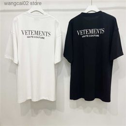 Men's T-Shirts Good Quality Haute Couture Vetements Fashion T Shirt Men 1 1 White Vetements Women Vintage T-shirt Oversize Tee VTM Short Sleeve T230621