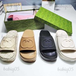 Slippers Luxury Slide Brand Designers Women Ladies Hollow Platform Sandals Women's Lnterlocking G Lovely Sunny Beach Woman Shoes T230621