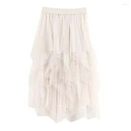 Skirts Casual Womens Comfortable Tulle High Waist Pleated Tutu Sweat Skirt Mini Lingerie Plaid Mid Length For Women