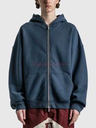 Designer Clothing Mens Sweatshirts Hoodies H330 Rhude Spliced Capsule Zipper Plush Hooded Sweater Coat Fashion Streetwear Pullover Jacket Jumpers Sportswea
