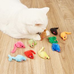 1/3/5/10Pcs Furry Plush Cat Toy Soft Solid Interactive Mice Mouse Toys For Funny Kitten Pet Cats Playing Scratch Training Supply