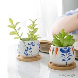 Planters Pots Creative Flowerpot With Tray Succulent Plant Double-layer Green Dill Small Green Pot Indoor Balcony Home Garden Decoration R230621