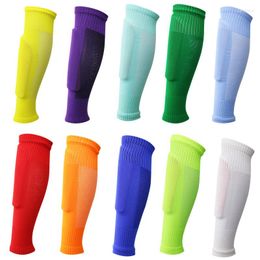 Sports Socks Football Sock Adult Long Tube Fixed High Elastic Professional Leg Protector With Pressing Plate