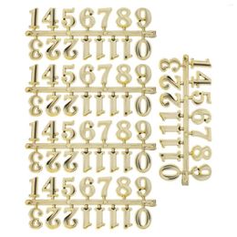 Wall Clocks 5 Sets Clock Number Plate Arabic Decoration Numbers Digital Plastic