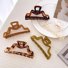 Fashion New Big 12.3cm Vintage Style Resin Hair Clips Accessories For Women Girls Cute Hairpins Headwear