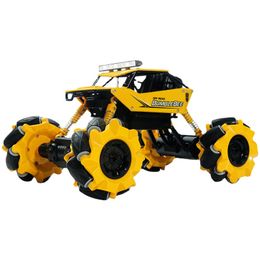 1:16 2.4G RC Car with Mecanum Wheel 4WD Drift Climbing Remote Control Stunt Car dancing led music Off-road bumblebees Vehicle Toy