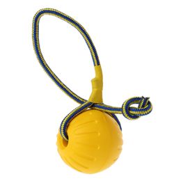 Pet Dog Training Toy Ball Dog Rubber Ball Chew Bite Resistant Toy With Rope 85WC