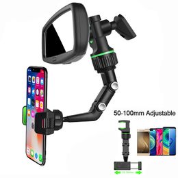 360 Degrees Rotatable Car Mirror Mobile Phone Holder For iPhone Xiaomi Redmi Huawei Samsung Universal Table Mobile Phone Holder