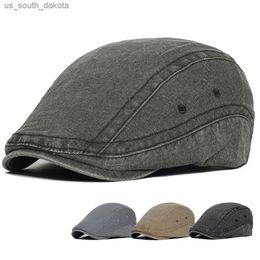 Fashion Adjustable Newsboy Caps Men Woman Casual Beret Flat Ivy Cap Soft Solid Driving Cabbie Hat Peaked Cap Unisex L230523