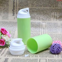 50ml 80ml Fashion Green Empty Cosmetic Airless Bottle Plastic Treatment Pump Travel Bottles Makeup Tools 100pcs/lothigh quantlty Qwmxs