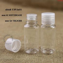 Wholesale 50pcs/lot 15ml PET Facial Cream Lotion Bottle Plastic 1/2OZ Emulsion Women Cosmetic Container 15g Packaging Screw Lidhigh qua Rbtm