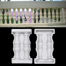 Other Garden Buildings 1pcs Roman Column Mould Paving Moulds DIY Balcony Pool Fence Cement Railing Plaster Concrete 50x28cm 230620