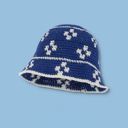 Wide Brim Hats Bucket Hats 100% Hand Woven Cotton Yarn Crochet Bucket Hats Spring Summer Soft Sun Hat Women Flower Beach Hats Bob 230620