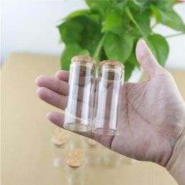 50pcs/lot 30*70mm 30ml Cork Stopper Glass Bottle Spicy Storage Container Mini Jars Vials DIY Crafthigh qualtity Fultp