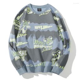 Men's Hoodies Retro Sweatshirts Men Unisex Full Printing Pullover Hip Hop Streetwear Jumpers Fashion Stylish High Quality Top Sale Sweat
