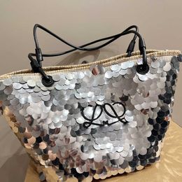 Sequin Shopping Bags Totes Fashion Tote Bag LO Designer Bag Women Simple Luxury Handbag Cross Body Shoulder Bags Purse 240516