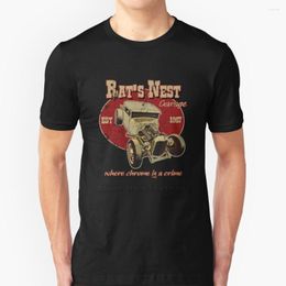 Men's T Shirts The Rat'S Nest Shirt Summer Fashion Casual Cotton Round Neck Rat Rod Counter Culture Punk Greaser