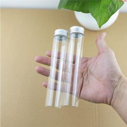 24PCS/lot 30*150mm 80ml Small Glass Bottles Aluminum Caps Tiny Jars Vials Transparent Containers Perfume Bottlehigh qualtity Wogui