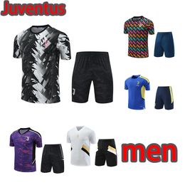 22 23 24 Juventus trackwear football shirt Juventus training shirt 2023 2024 Short sleeve suit sportswear men T shirt S-2XL