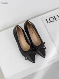 Designer Shoes Luxury Woman Ballet Square Toes low Heels Heatshoes soft Natural Genuine Leather comfort Fashion Mixed Colors Bowtie Nude shoes BowtieLX-8023-0068