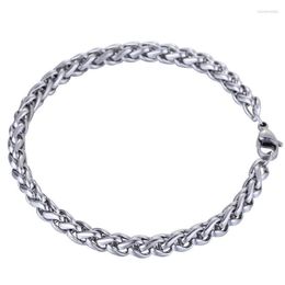 Link Bracelets Chain Stainless Steel 3-10mm Braided Wheat Bracelet For Men Women Gold Silver Color MINIMALIST Jewelry KB500A Raym22