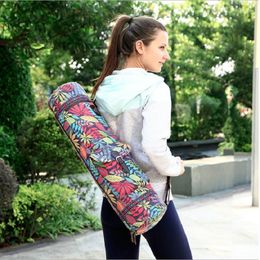 Outdoor Bags Waterproof Canvas Yoga Backpack Bag Gym Mat Pilates Case Carriers