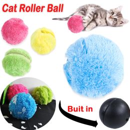 5-1pc Magic Roller Ball Activation Automatic Ball Dog Cat Interactive Funny Floor Chew Plush Electric Rolling Ball Dog Cat Toy