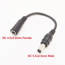 DC 5.5x2.5mm Male to 4.5x3.0mm Female Power Plug Cable / Cord About 15CM / 10pcs