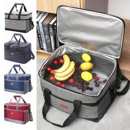 Dinnerware Sets Large Thermal Insulation Bag Leakproof Waterproof Insulated Bags Picnic Camping Container Cooler Drink Carrier