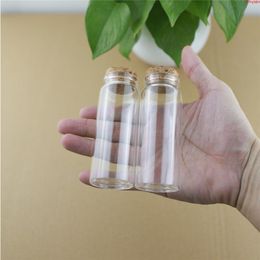 12 Pieces 37*90mm 70ml Corks Small Glass Bottle Stopper Storage Tiny Jar Spice Candy Containers Vial With Corkhigh qualtity Bgslo