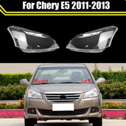 Car Headlight Glass Headlamp Transparent Lampshade Lampcover Head Lamp Shell Auto Lens Cover Styling For Chery E5 2011-2013