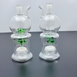 Smoke Pipes Hookah Bong Glass Rig Oil Water Bongs Classic Apple Top and Bottom Sand Core Glass Water Smoke Bottle with Good Filtration Performance