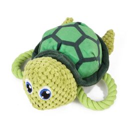 Dog Chew Toys Pet Puppy Squeaky Toy Cute Shark Toys Stuffed Squeaking Animals Plush Tortoise Training Chewing Toys Pet Supplies