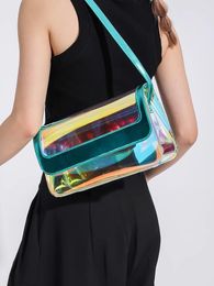 Evening Bags Summer Hologram Laser Sympony Chic Elegant Carry Bag PVC Waterproof Easy Clean
