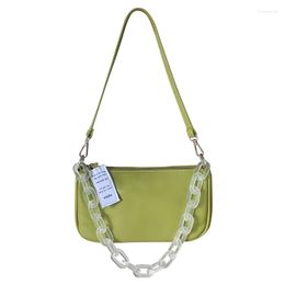 Evening Bags 2023 Spring And Summer Products Ins Niche Design Acrylic Chain Armpit Bag Advanced Sense Simple Single Shoulder Messenger