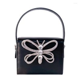 Evening Bags Diamond Butterfly Box Party Purses And Handbags For Women Designer Chic Wedding Clutch Bag Female Chain Shoulder