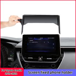 For Toyota Corolla 2019-2022 Car Phone Holder 8/9 Inch Navigation Screen Fixed Cell Phone Mount for Samsung iPhone 12 11