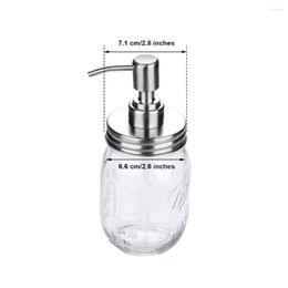 Storage Bags 4 Pack Mason Jar Soap Dispenser Lids With Pumps Lotion For 16Oz Regular Mouth Decor Silver