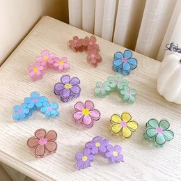 Fashion New Style Casual Big Small Beautiful Flowers Hair Claw Clips Accessories For Women Girls Acrylic Hairpins