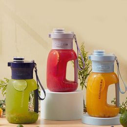 Tumblers 1000ML Juicer bucket wireless portable travel sport water bottle Crushed Ice Fried Juice Smoothie Vegetables Fruit Mixer Blender 230621