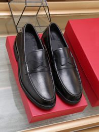 2023 Mens Crocodile Dress Shoes Genuine Leather Casual Loafers Gentlemen Fashion Formal Wedding Brand Designer Flats Size 38-44